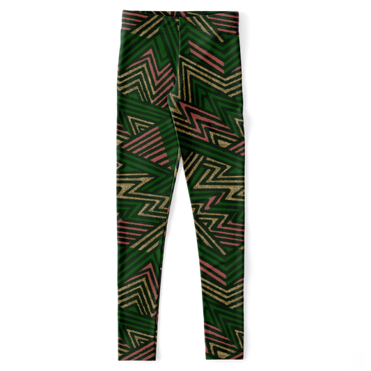 bolt G CORAL cut Leggings - AOP