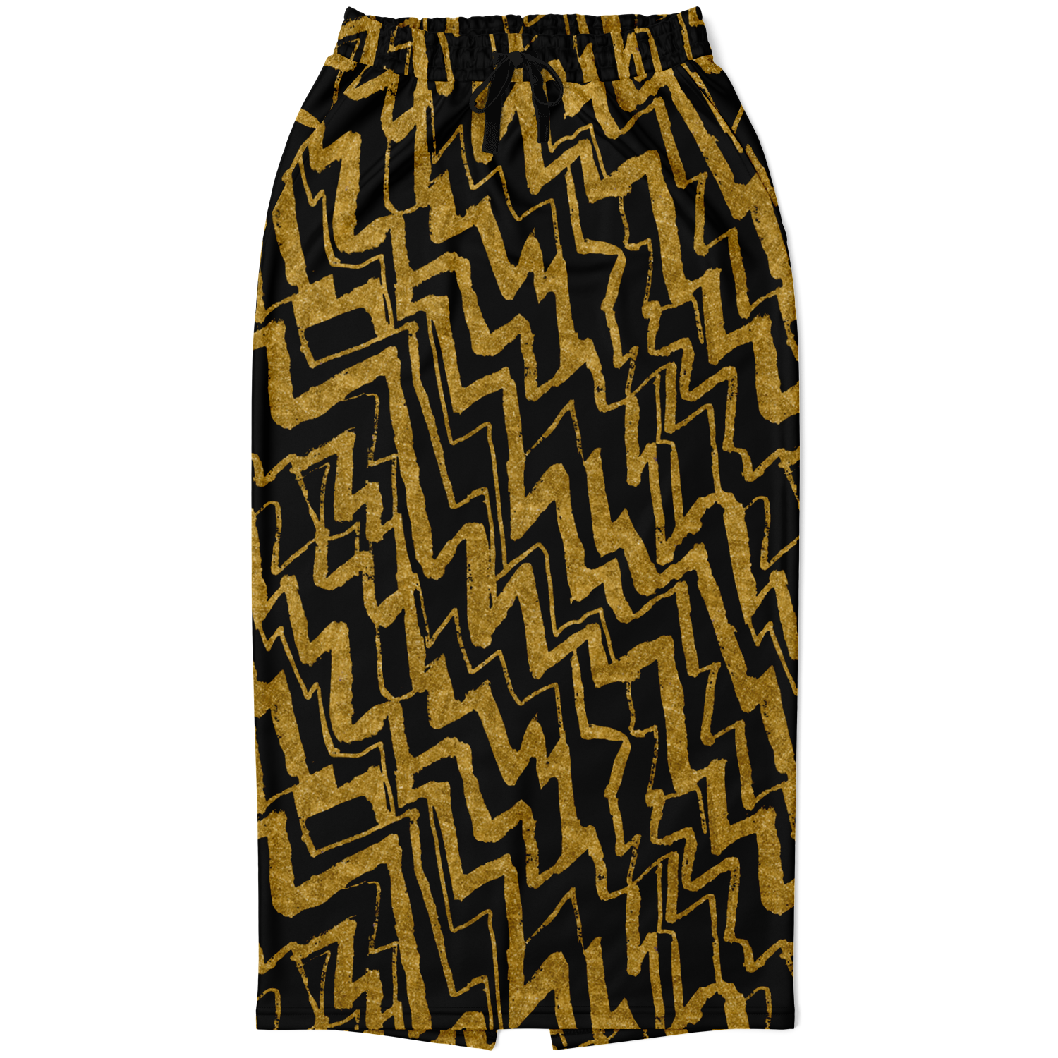 Loose diagonal zig 75 Athletic Long Pocket Skirt - AOP - Choi Cheung