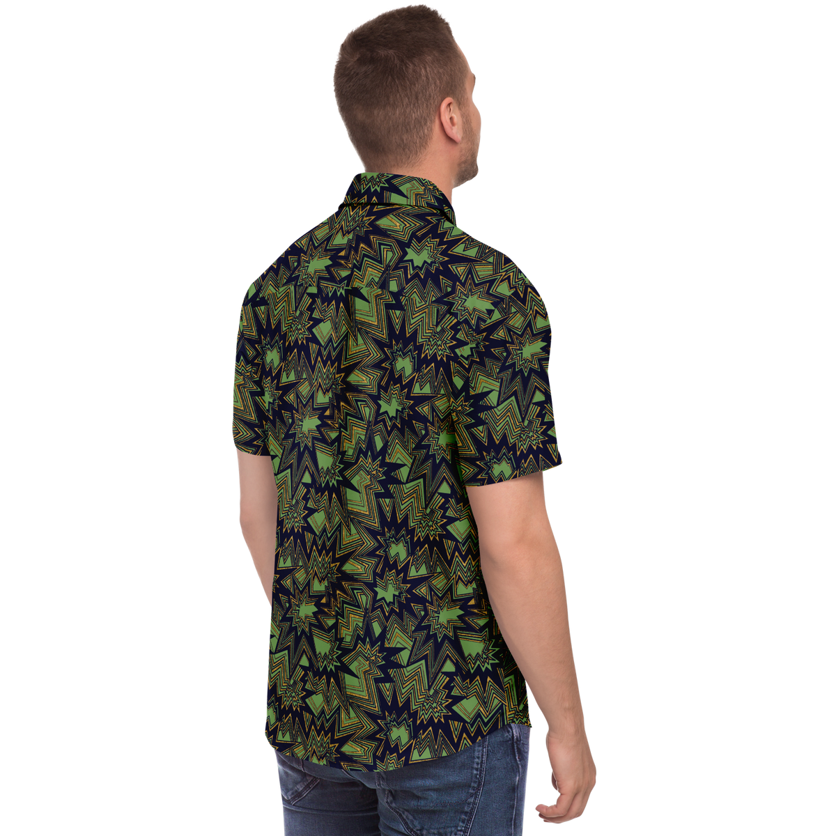 Bolt radiate G 50Short Sleeve Button Down Shirt - AOP - Choi Cheung