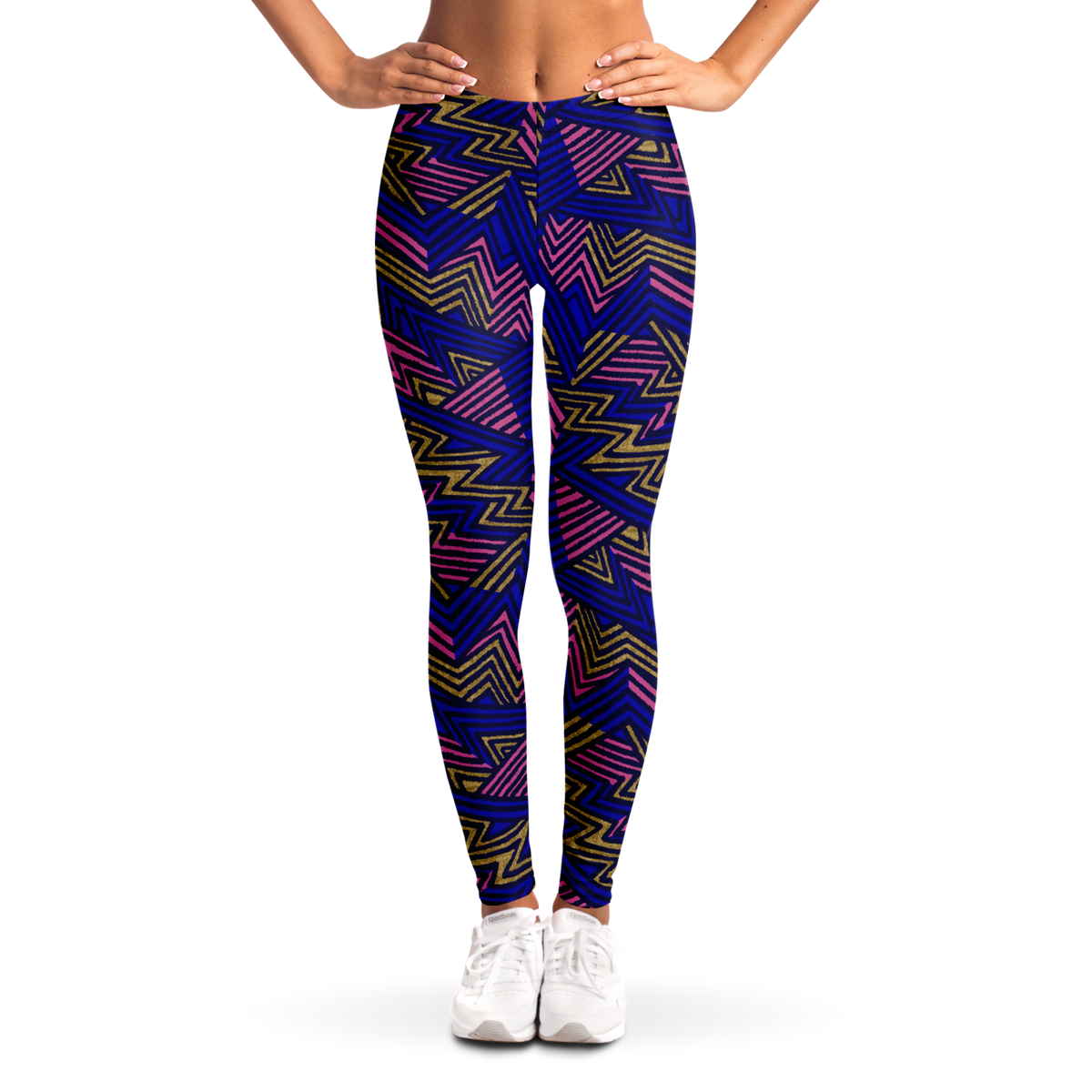 Bolt cut out 75 Leggings - AOP - Choi Cheung