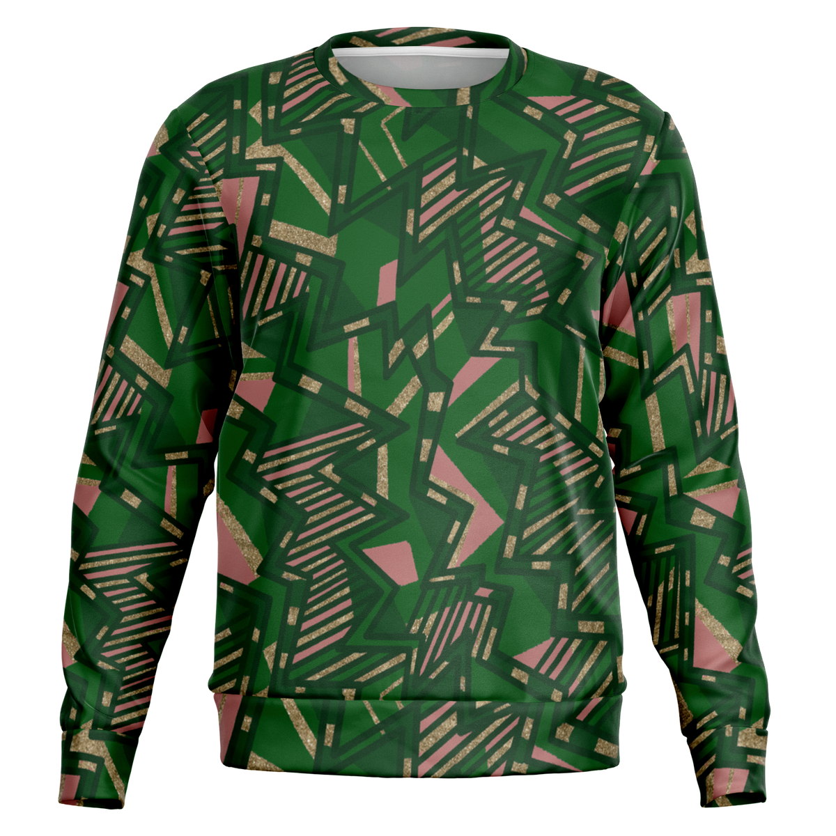Tribal blast green Fashion Sweatshirt - AOP - Choi Cheung