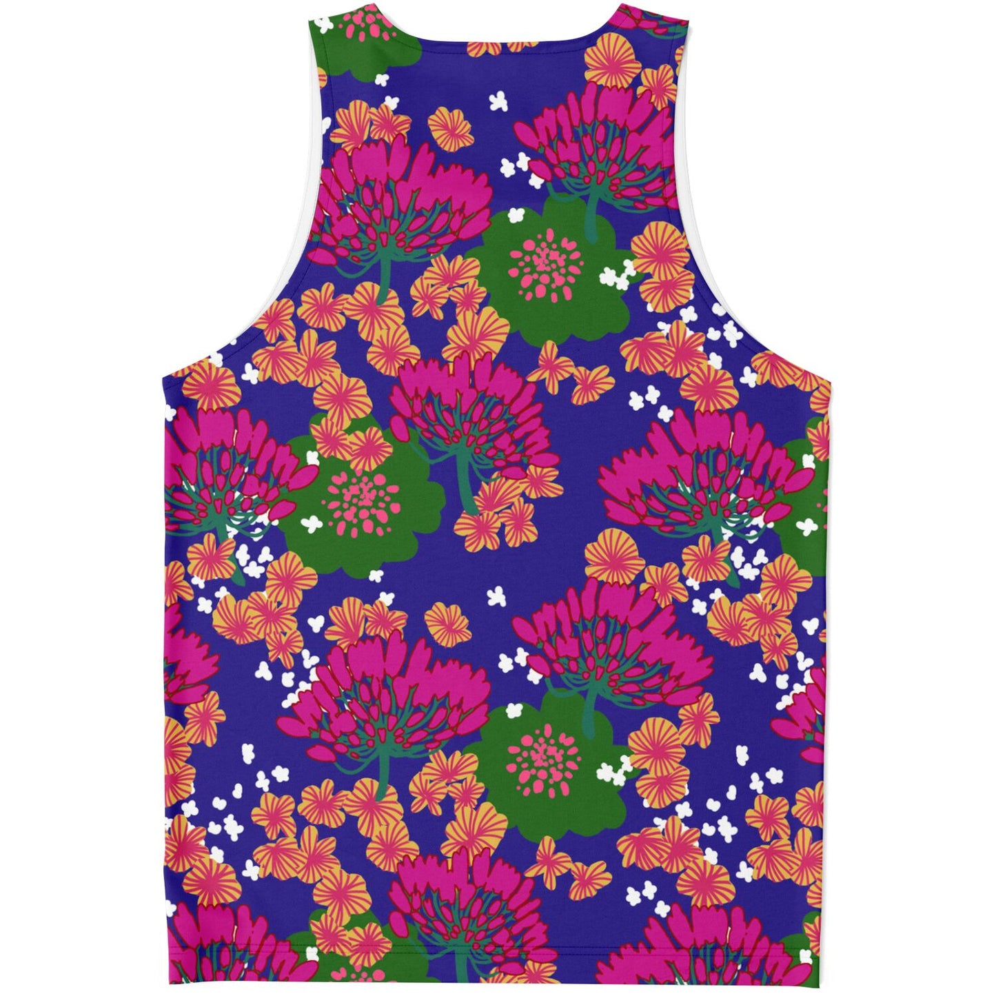 Floral  tank top - Blue - Choi Cheung