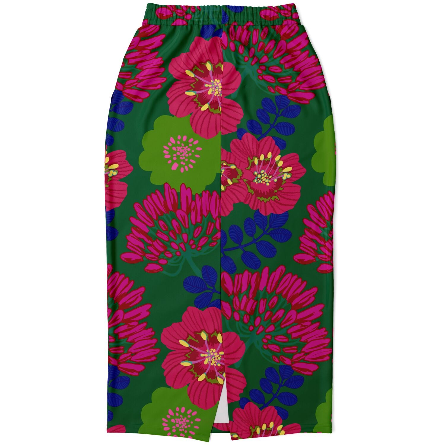 Floral folk print skirt long - Choi Cheung