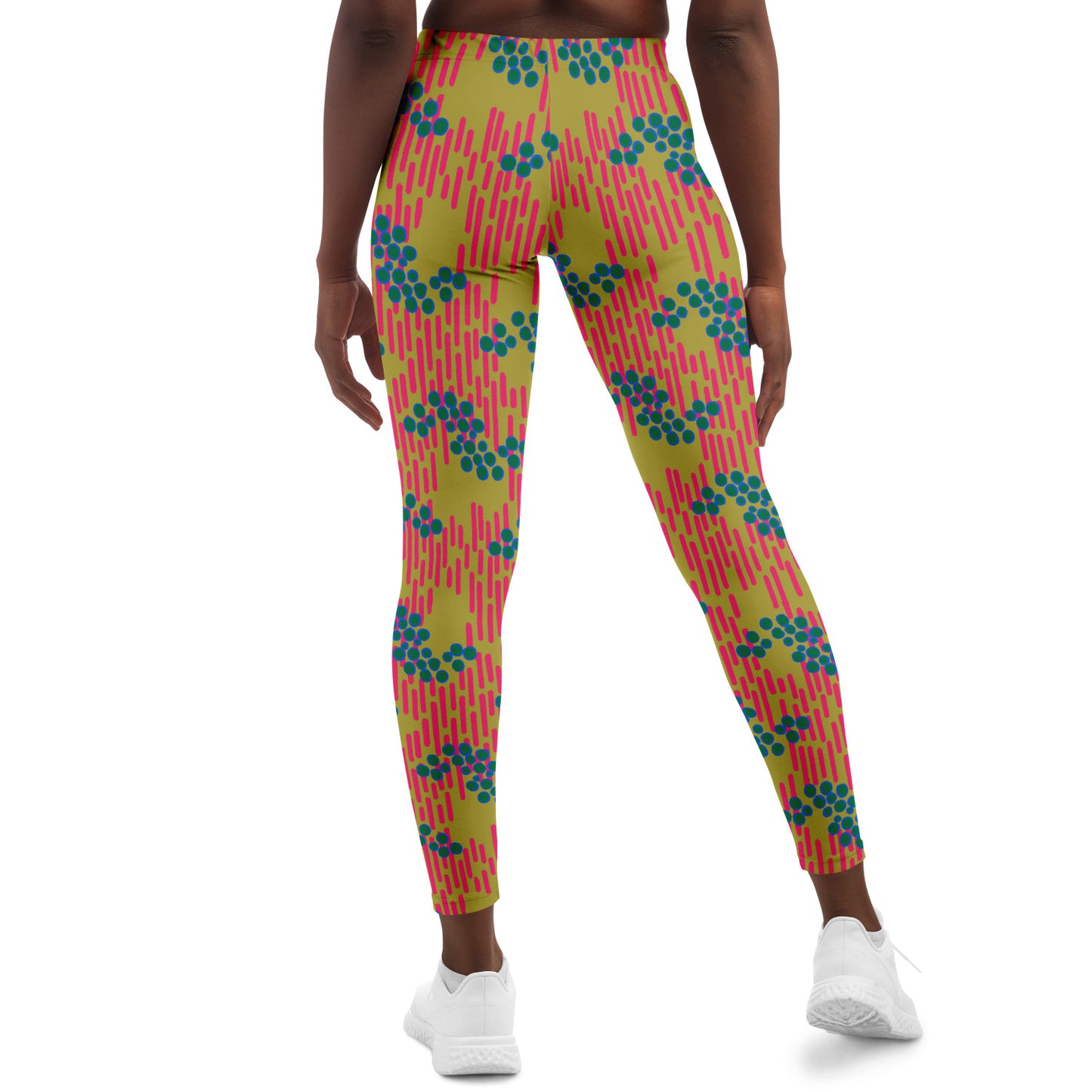 Dot print legging - Yellow - back Choi Cheung
